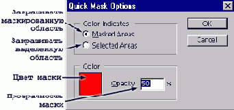 Быстрая маска (Quick Mask).